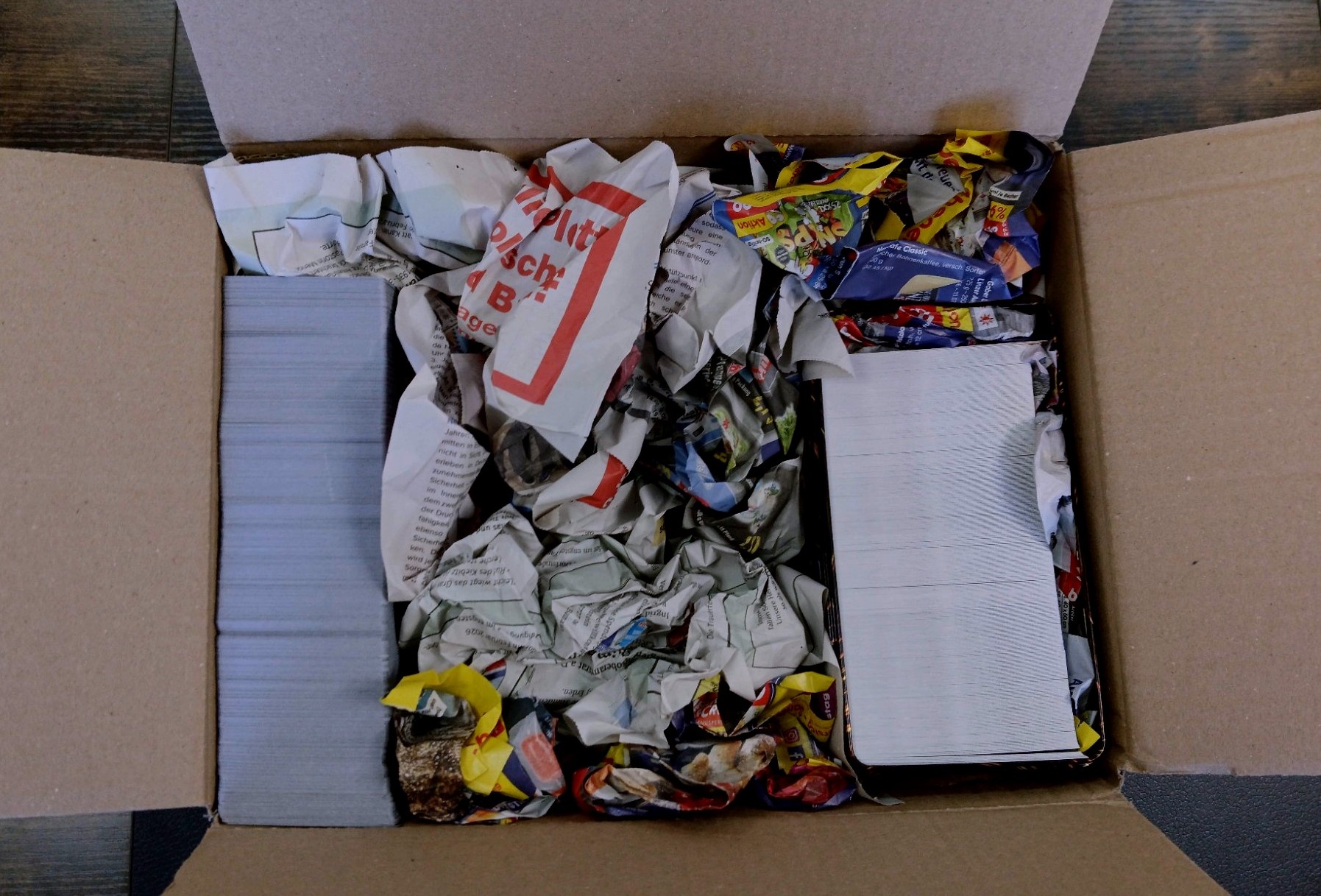 Gut verpackte Sammlung